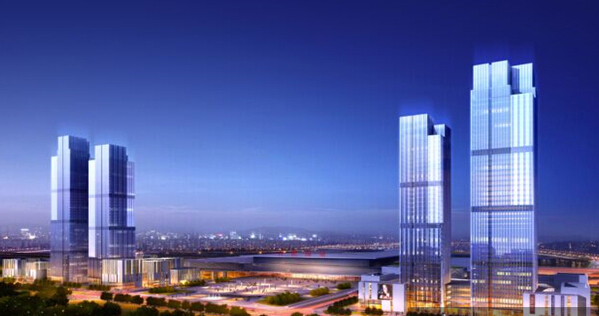 中建钢构 承接合肥绿地中央广场钢结构工程