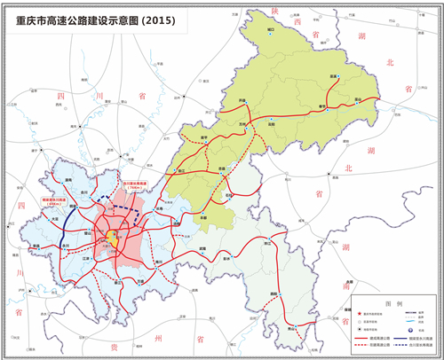 重庆市高速公路建设示意图.市交委供图华龙网发